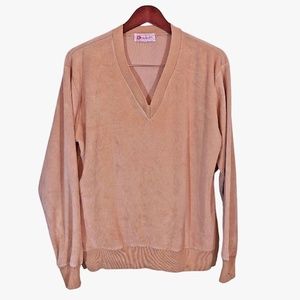 DORCHESTER CREAM SUEDE Vintage Sweater Size M